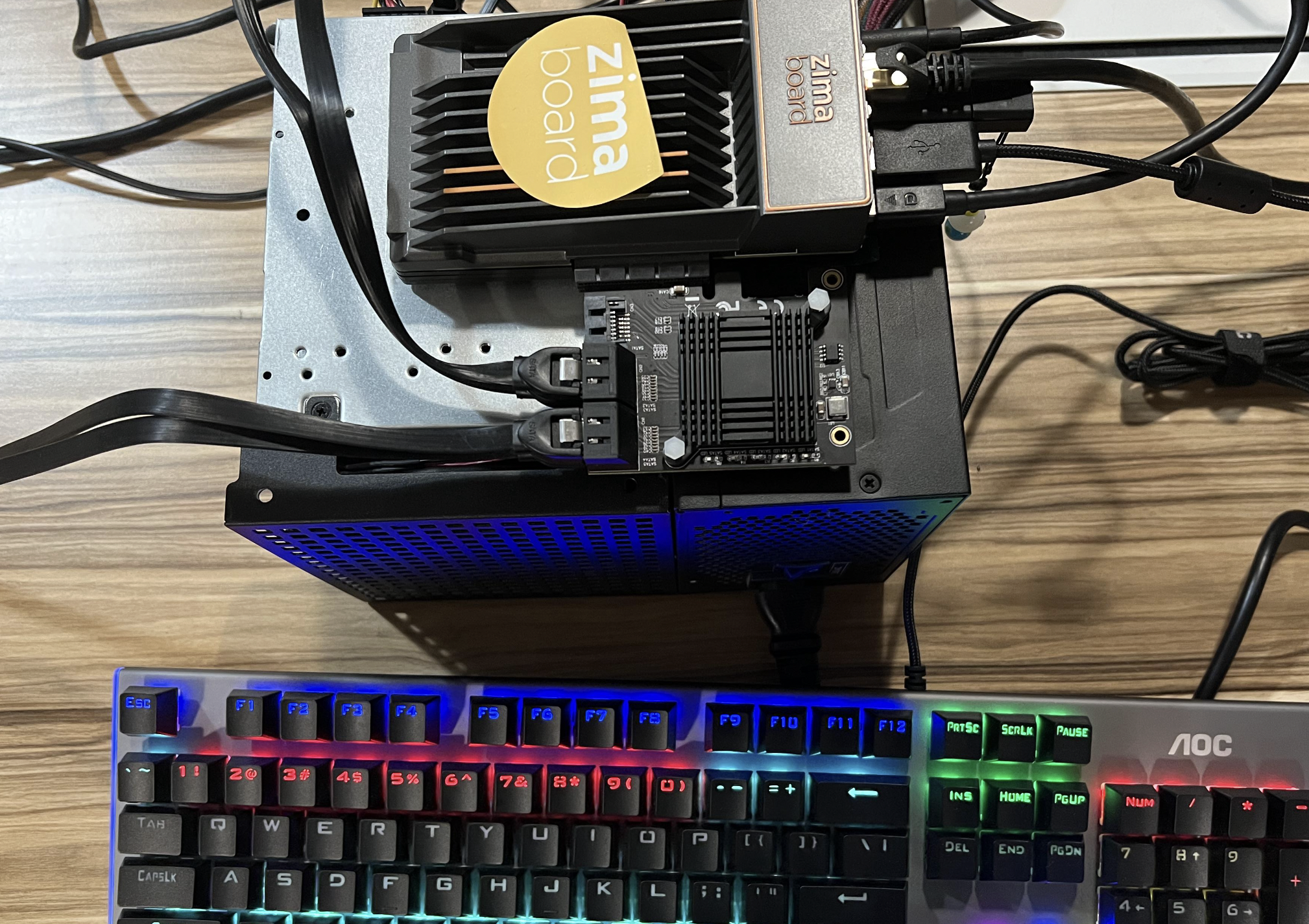 ATX Power Connect ZimaBoard And Hdd